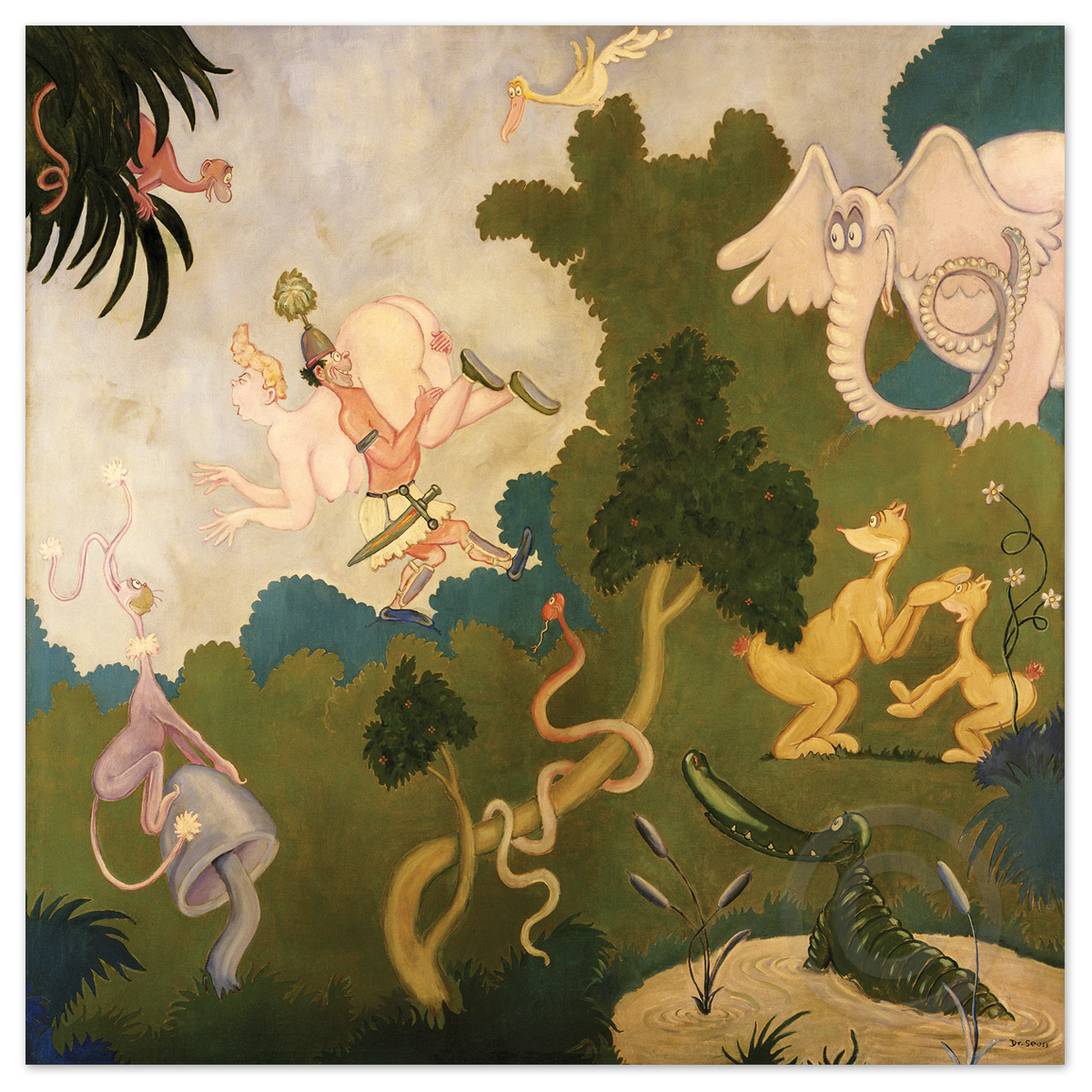 Abduction of the Sabine Woman by Dr Seuss