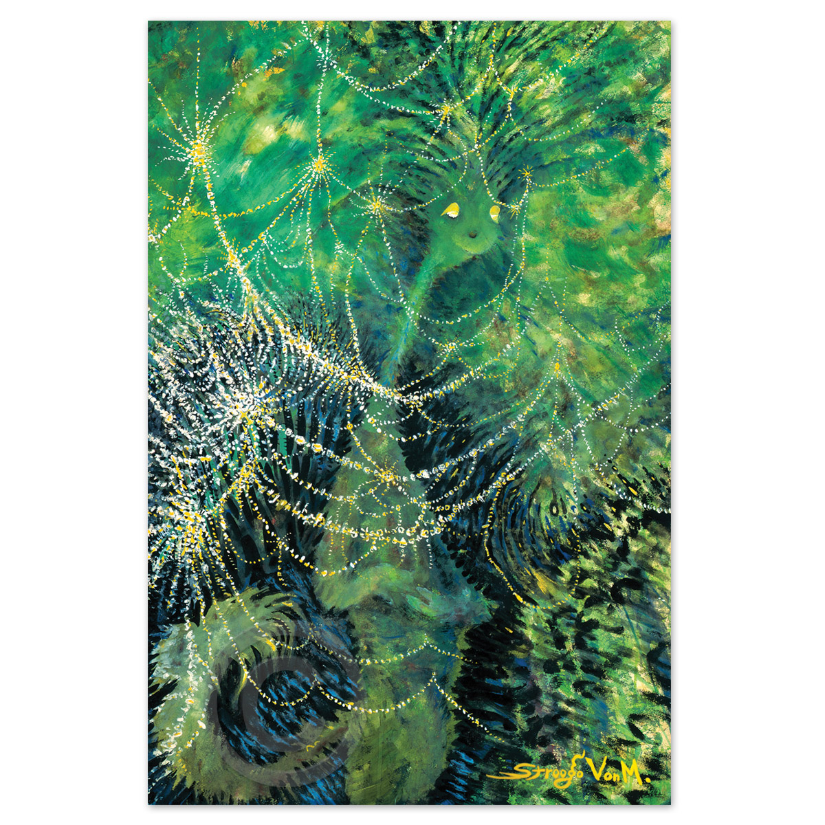 Green Cat With Lights by Dr. Seuss