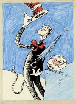 I Know Some New Tricks - Dr. Seuss Illustration Art