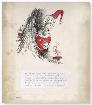 That Old Grinch was So Smart and So Slick - Dr. Seuss Illustration Art