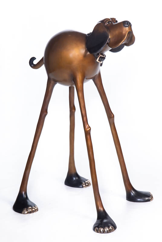 Beatrice Harvey Dog Sculpture by Marty Goldstein