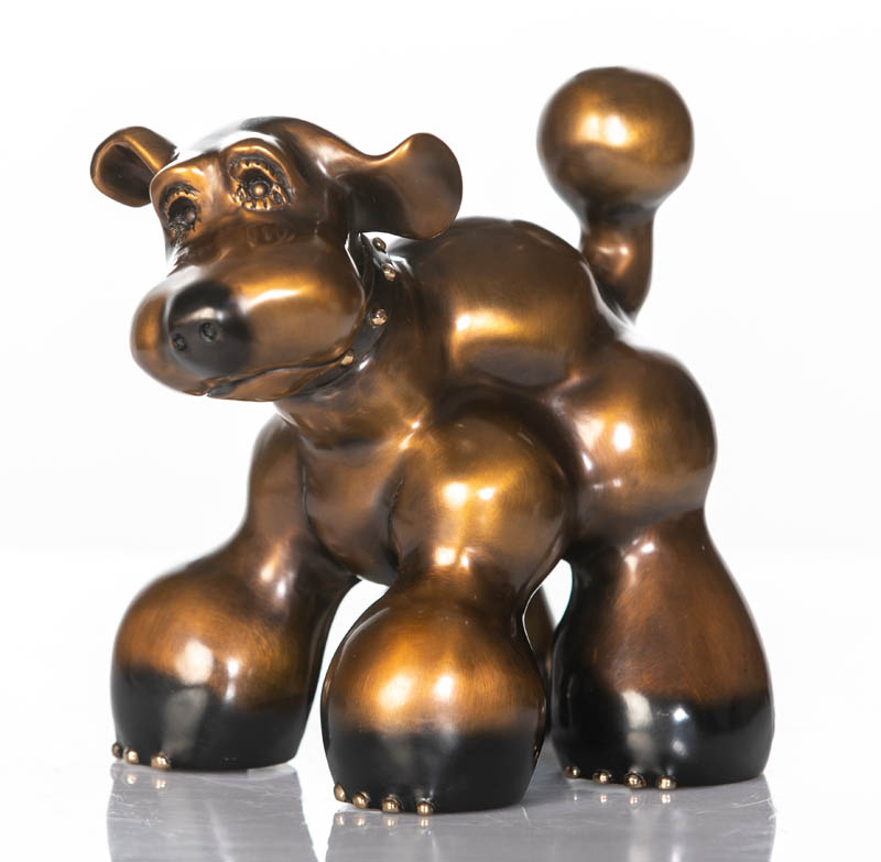 Bernedette Harvey Dog Sculpture by Marty Goldstein