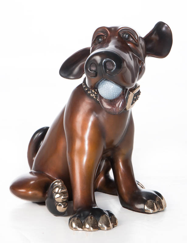 Bogey Harvey Dog Sculpture by Marty Goldstein