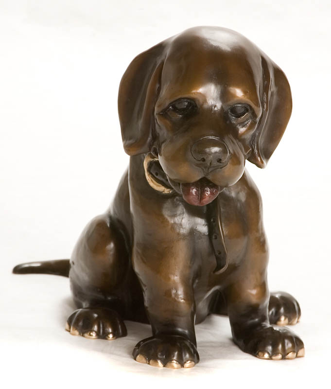 Carolyne Harvey Dog Sculpture by Marty Goldstein