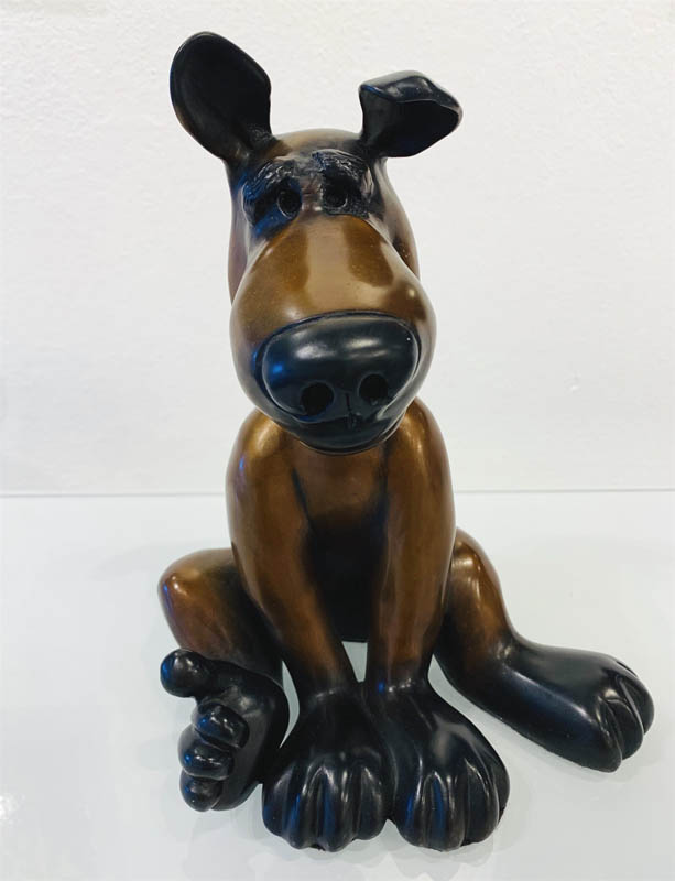Drake Harvey Dog Sculpture by Marty Goldstein