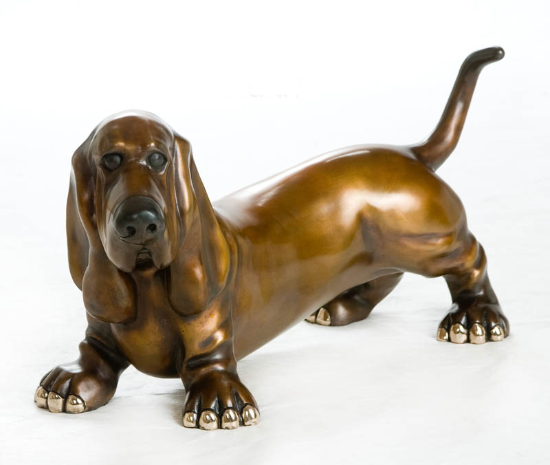 Edith Harvey Dog Sculpture by Marty Goldstein