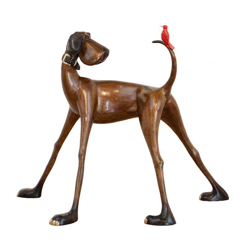 Howard Harvey Dog Sculpture by Marty Goldstein