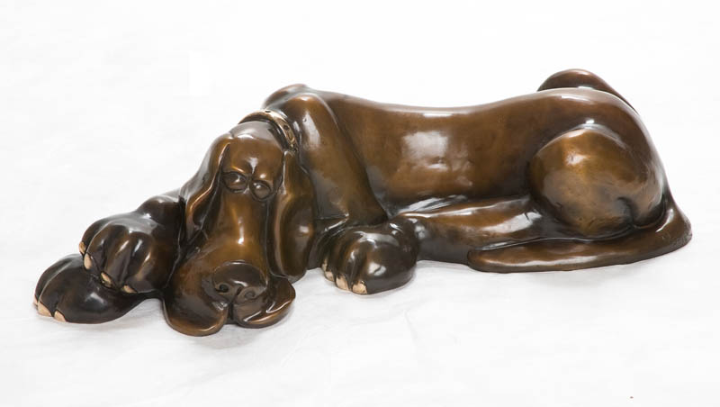 Jake Harvey Dog Sculpture by Marty Goldstein