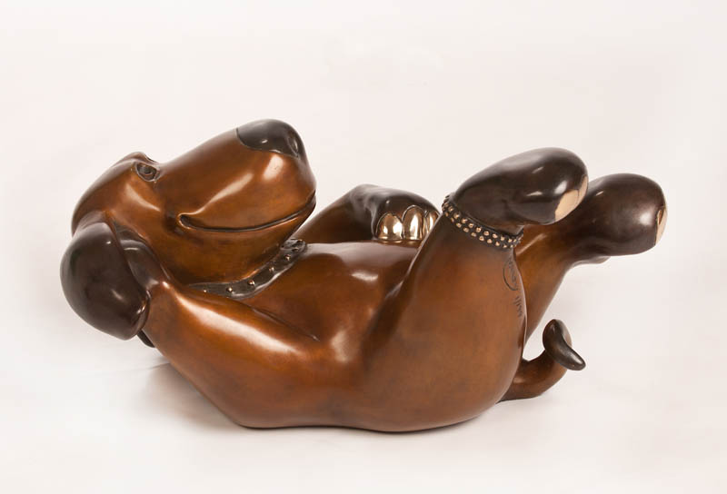 Lola Harvey Dog Sculpture by Marty Goldstein