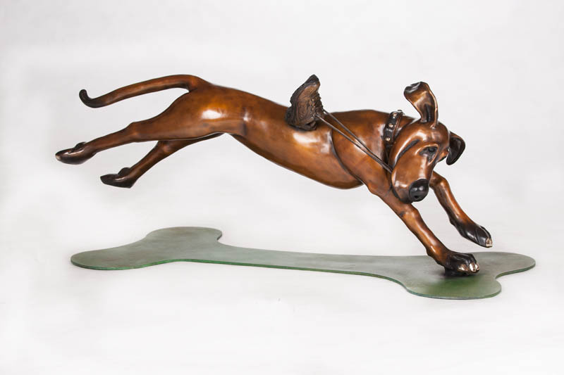 Murphy Harvey Dog Sculpture by Marty Goldstein