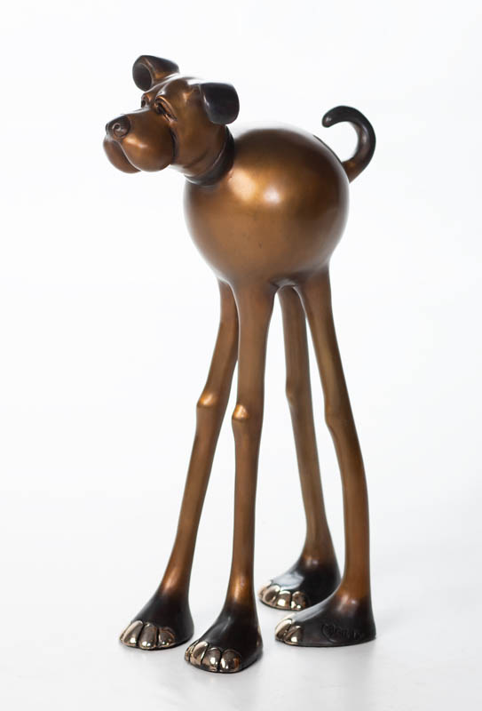 Norman Harvey Dog Sculpture by Marty Goldstein
