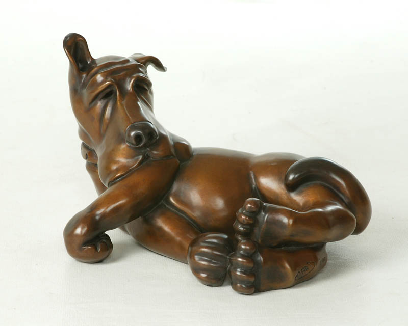 Rolo Harvey Dog Sculpture by Marty Goldstein