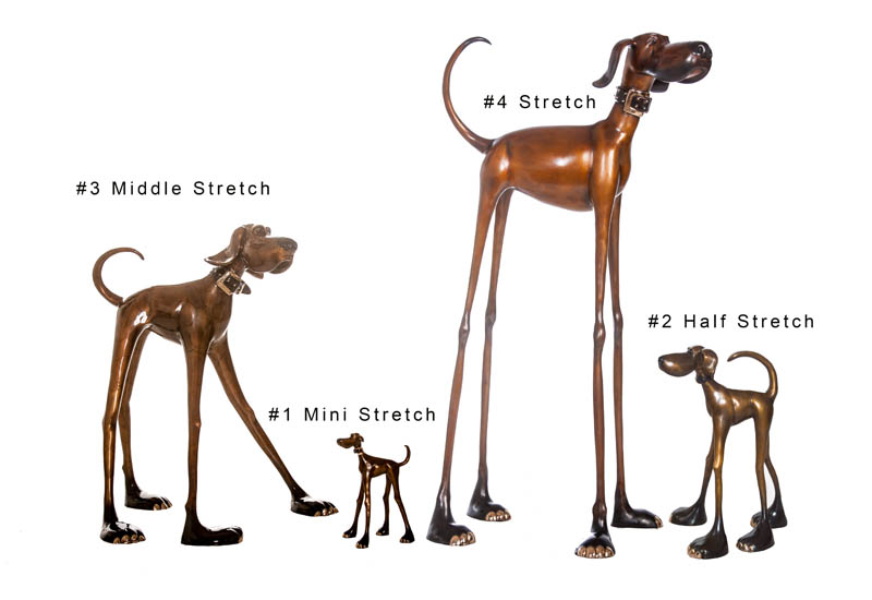 Stretch Harvey Dog Sculpture by Marty Goldstein