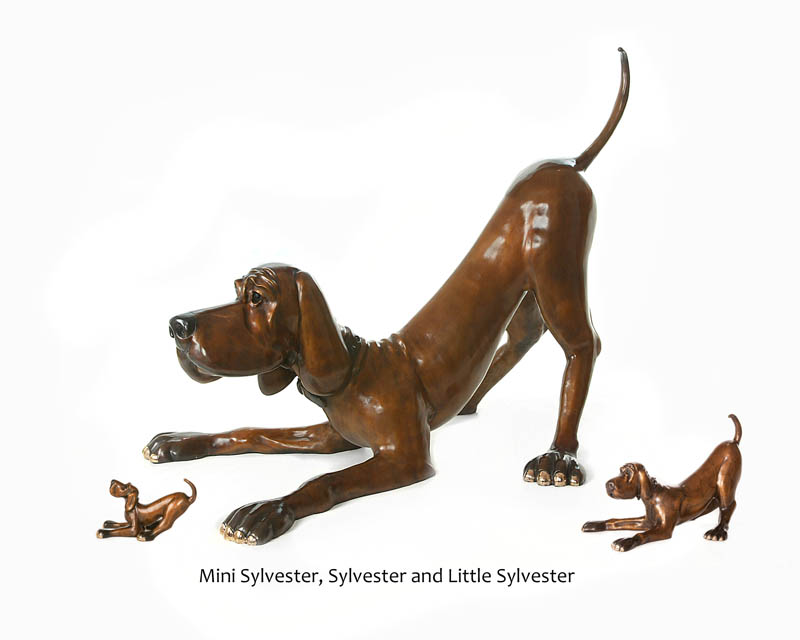 Sylvester Harvey Dog Sculptures by Marty Goldstein