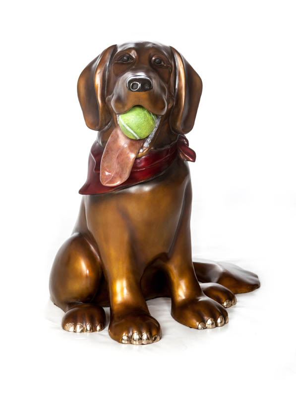 Syrah Harvey Dog Sculpture by Marty Goldstein