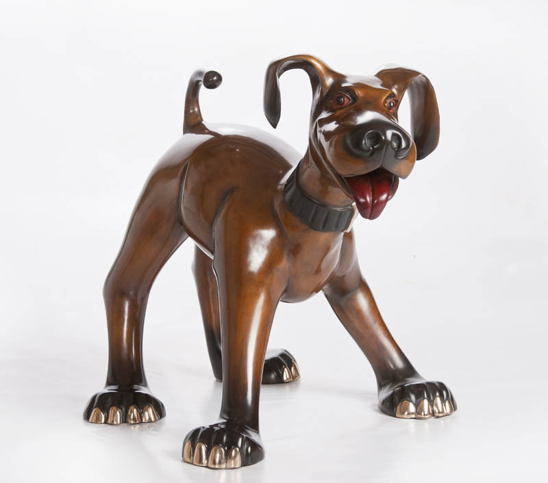 Timothy Harvey Dog Sculpture by Marty Goldstein