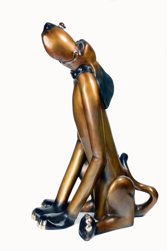 Waldo Harvey Dog Sculpture by Marty Goldstein