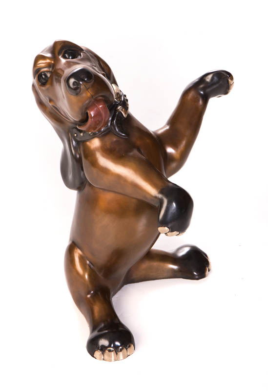 Winston Harvey Dog Sculpture by Marty Goldstein