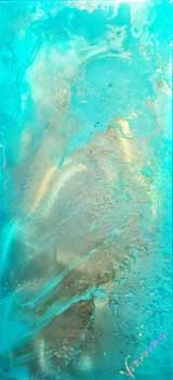 Teal Piece Vermeeren Artwork at Ocean Blue Galleries