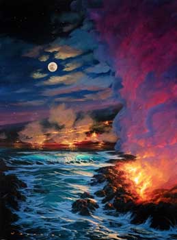 Creation of Aina by Walfrido Garcia at Ocean Blue Galleries