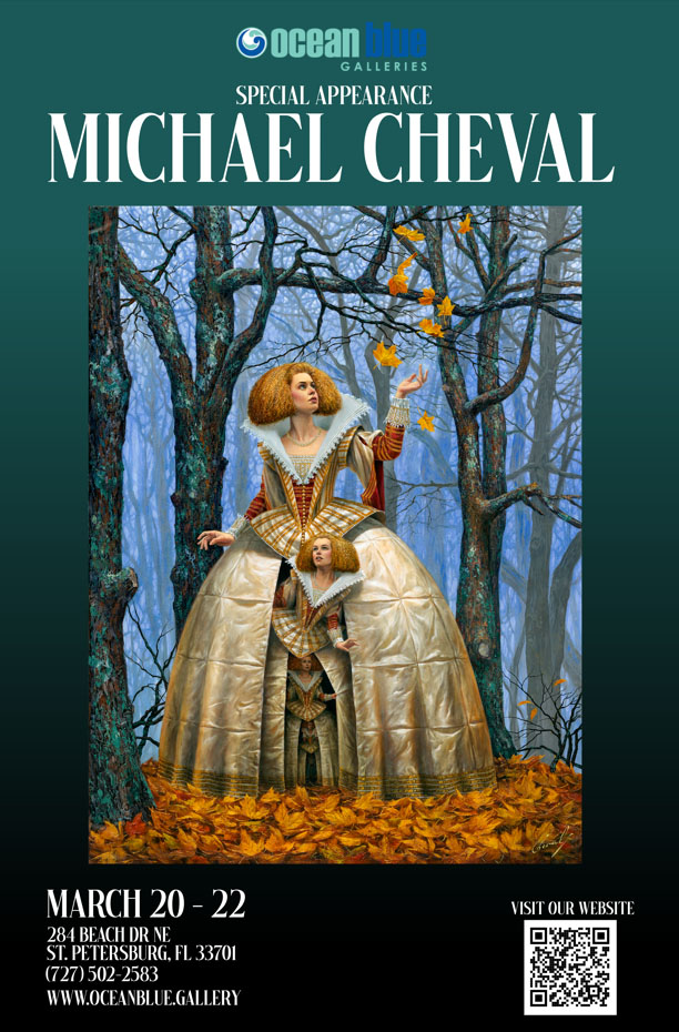 Michael Cheval art show Ocean Blue Galleries St Pete MAR 2026