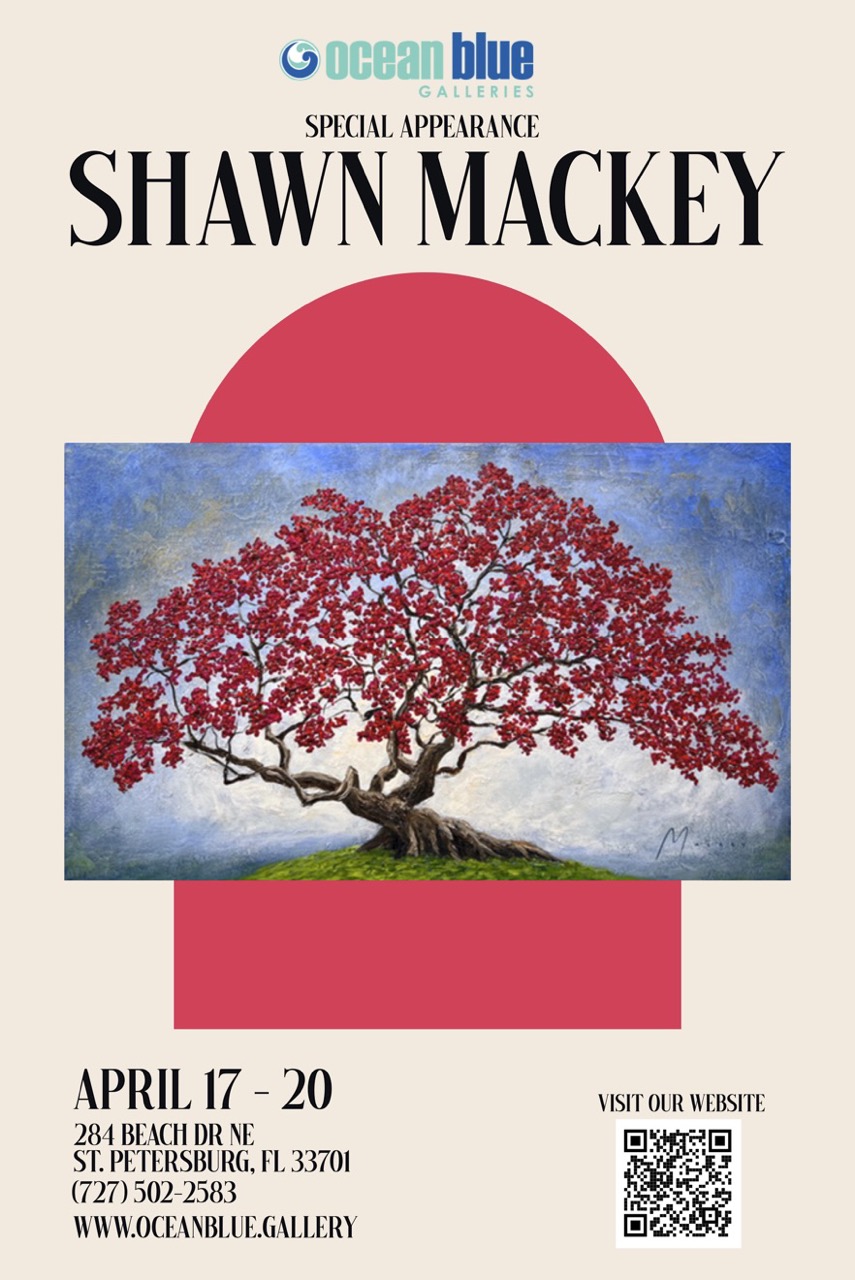 Shawn Mackey art show at Ocean Blue Galleries St. Petersburg FL
