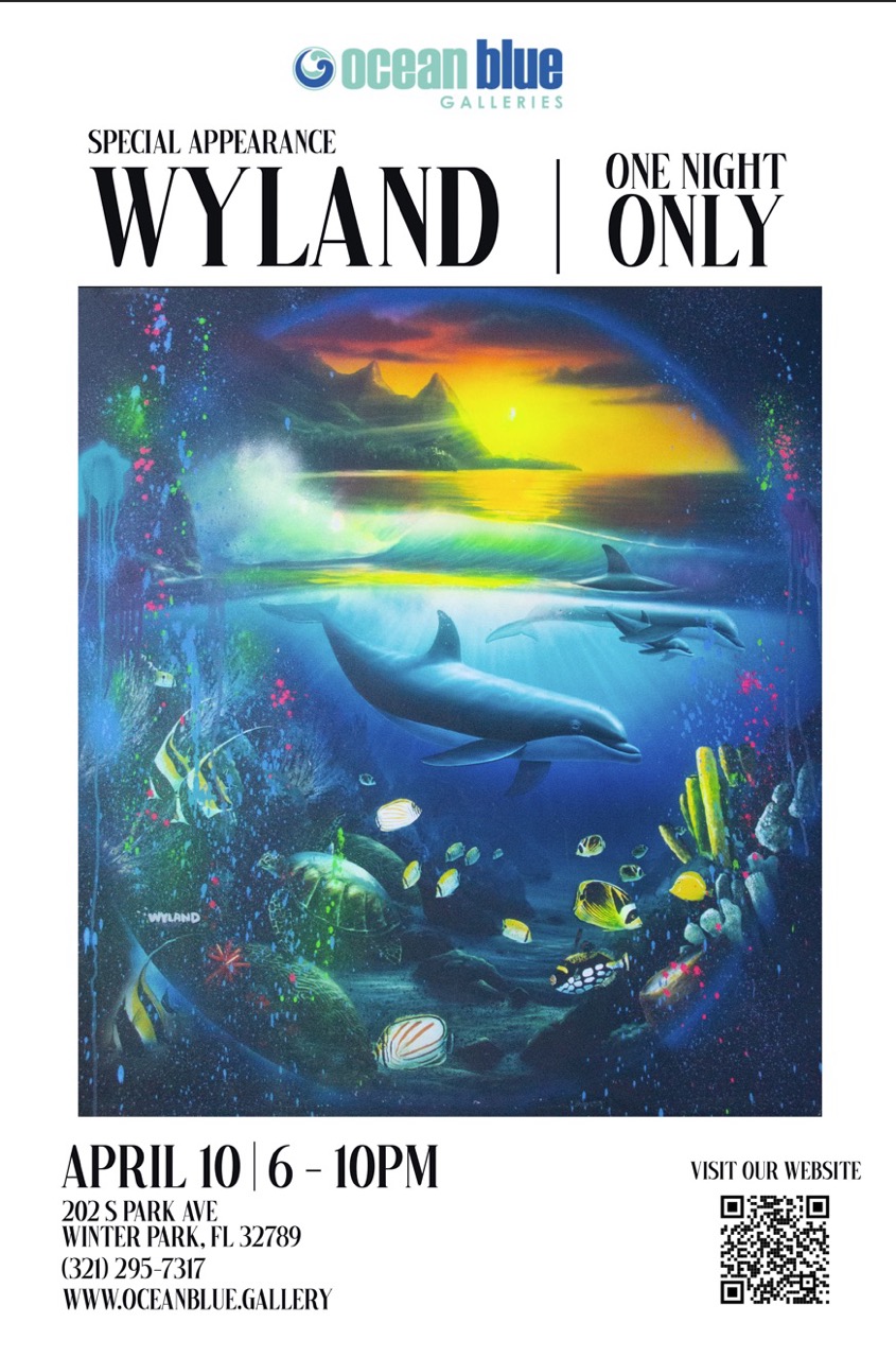 Wyland art show at Ocean Blue Galleries Winter Park