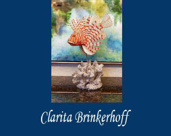 artist Clarita Brinkerhoff at Ocean Blue Galleries