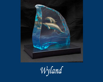 artist Wyland at Ocean Blue Galleries