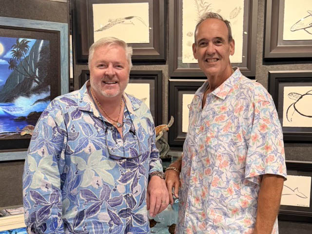 Ocean Blue Galleries - owners Guy Vincent and Jay Shaffer