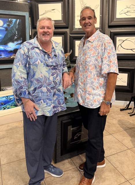 Ocean Blue Galleries - owners Guy Vincent and Jay Shaffer