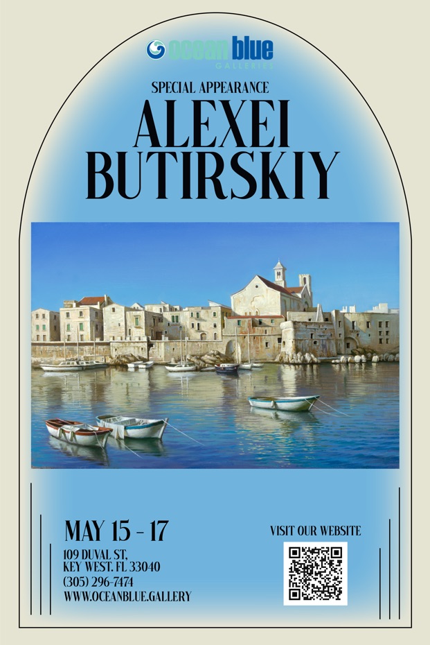 Butirskiy art show Ocean Blue Galleries Key West May 2026