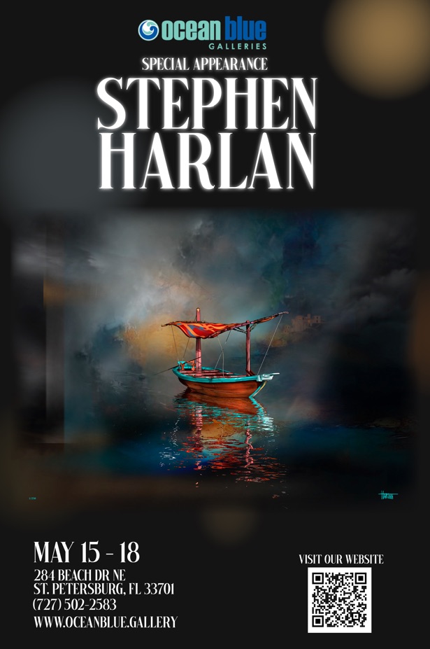Stephen Harlan Art show at Ocean Blue Galleries St. Pete