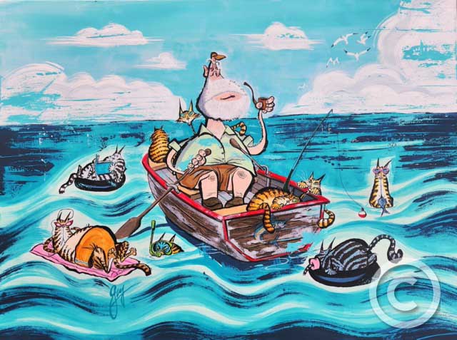 A Tribute to Hemingway - Florida Collection by Guy Vasilovich at Ocean Blue Galleries