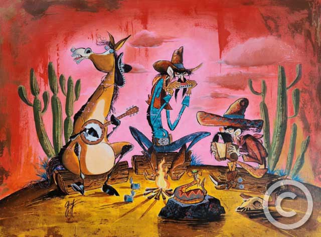 Band of Outlaws - Cowboy Western Collection by Guy Vasilovich at Ocean Blue Galleries