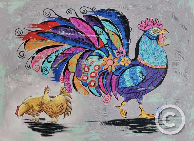 Calle Ocho - Florida Collection by Guy Vasilovich at Ocean Blue Galleries