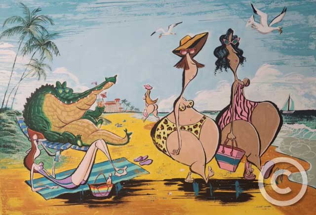Florida - Color Me Crazy Collection by Guy Vasilovich at Ocean Blue Galleries
