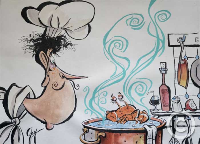 Shady Character Collection - Color Me Crazy Collection by Guy Vasilovich at Ocean Blue Galleries
