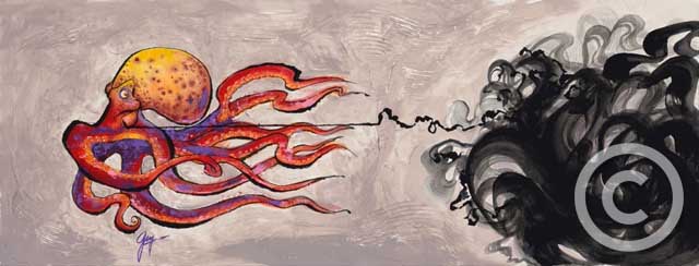 Octo Opus - Sea Life Series by Guy Vasilovich at Ocean Blue Galleries