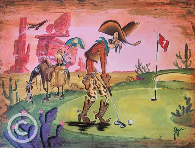 Cowboy Western Series - Color Me Crazy Collection by Guy Vasilovich at Ocean Blue Galleries