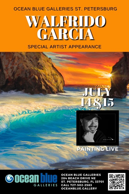 WALFRIDO GARCIA Art Show at Ocean Blue Galleries St. Petersburg
