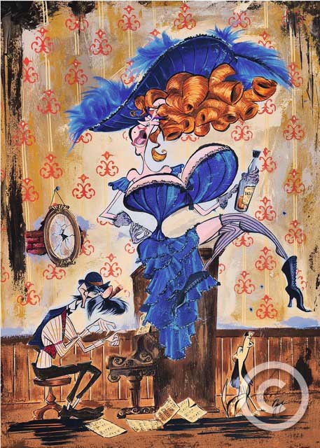 Whiskey Rose - Cowboy Western Collection by Guy Vasilovich at Ocean Blue Galleries