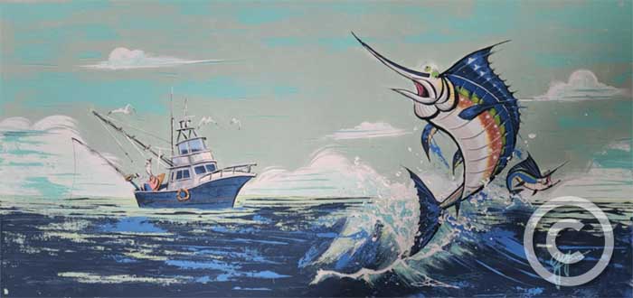 Scrolling past the big one - Florida Collection by Guy Vasilovich at Ocean Blue Galleries