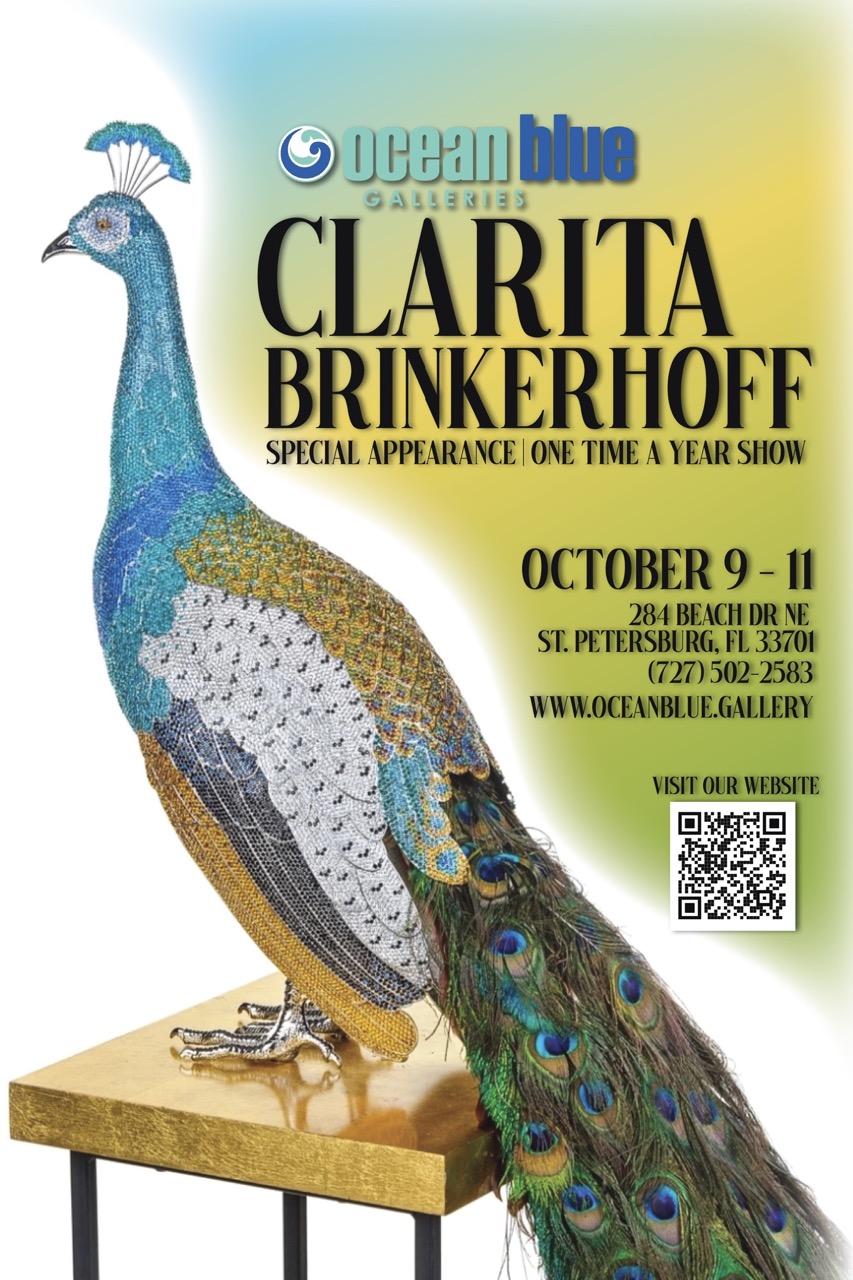 Clarita Brinkerhoff Live Artist Show at Ocean Blue Galleries St. Petersburg