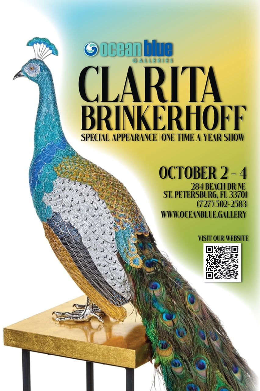 Clarita Brinkerhoff Live Artist Show at Ocean Blue Galleries St. Petersburg