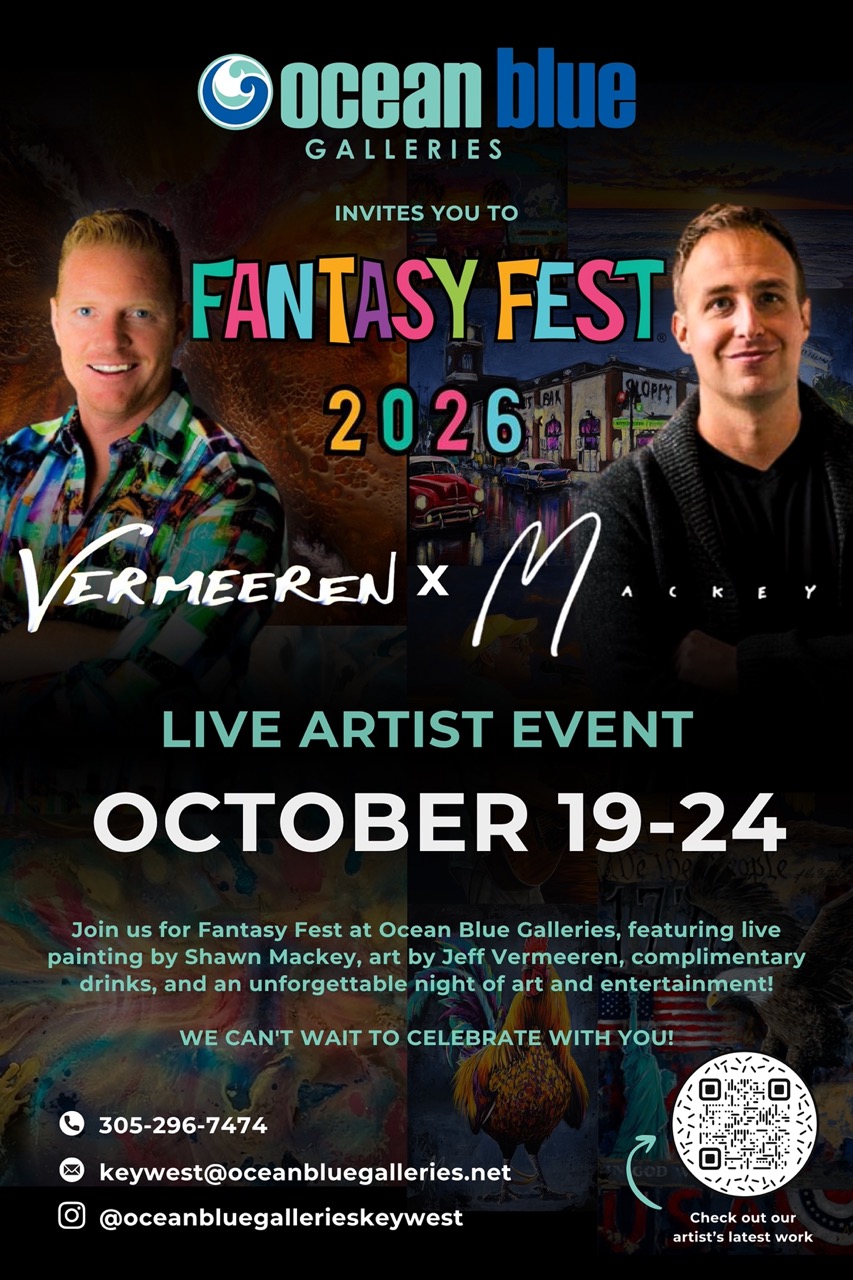 Fantasy Fest Poster Ocean Blue Galleries Key West